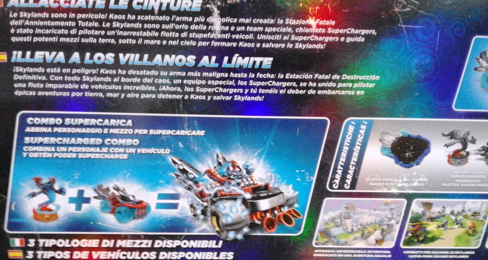 Skylanders SuperCharger Dark Edition Starter Pack per Play Station 3 nuova
