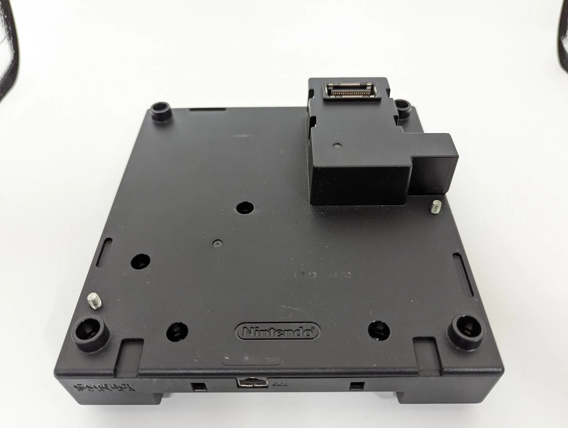 Z558 Nintendo GameCube Gameboy Player Box Black DOL-017 JAPAN GC GB Working