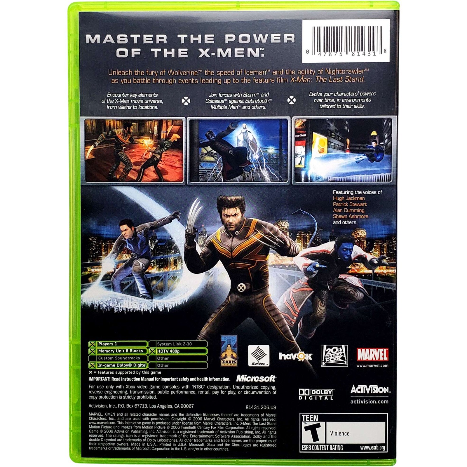X-Men The Official Game – Microsoft Xbox 10 Tested 1Y Guarantee