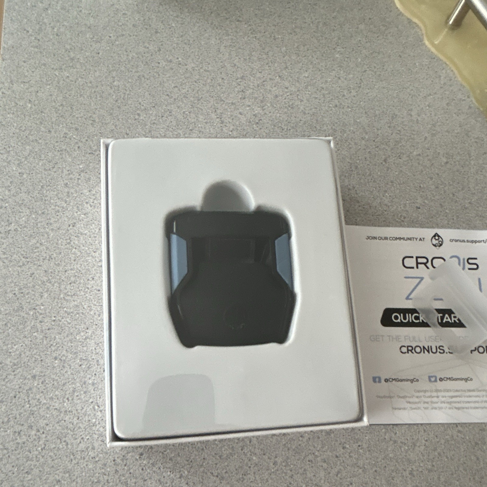 Cronus Zen Multi-Platform Controller Adapter, Black/Blue, USB Cable