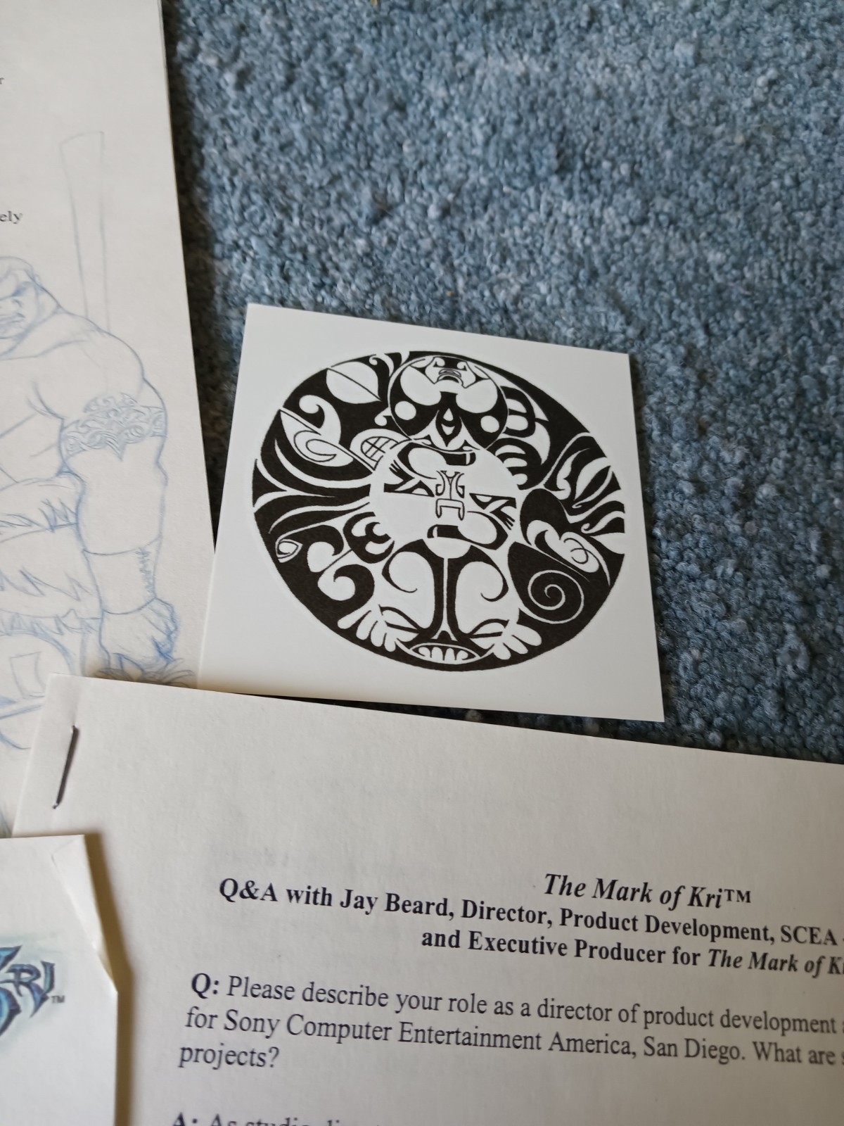 2002 PS2 The Mark of Kri Press Folder – Assets DISC TESTED Q&A with Jay Beard