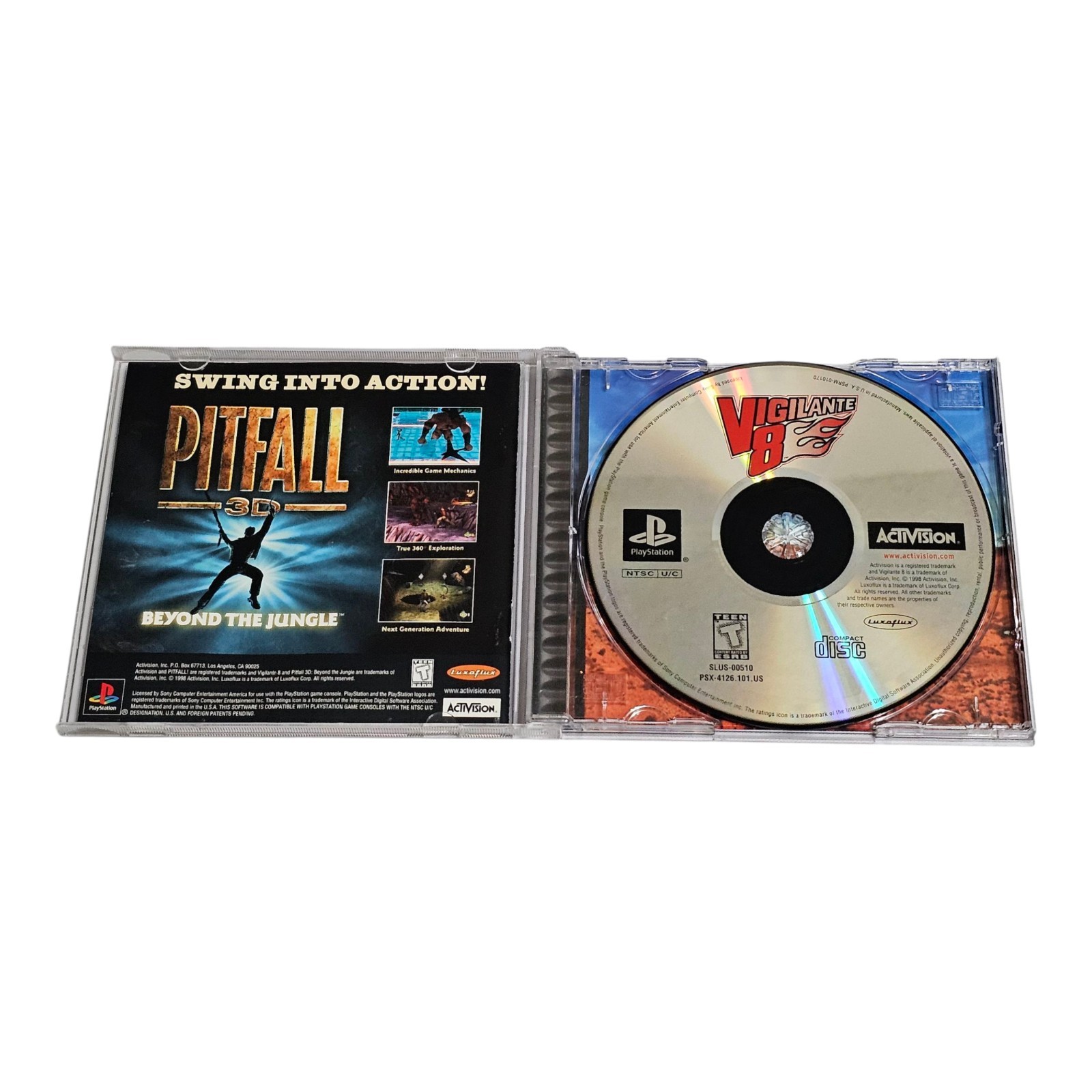 Vigilante 8 (Sony PlayStation, PS1, 1998) CIB Complete w/ Manual, TESTED