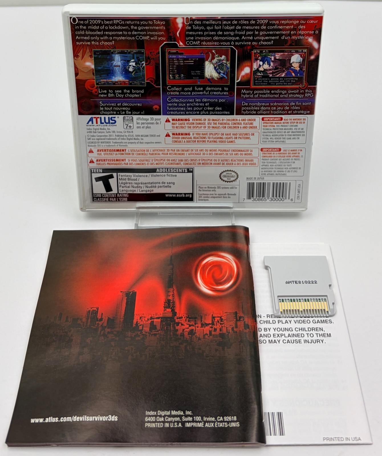 Shin Megami Tensei Devil Survivor Overclocked (Nintendo 3DS, 2011) 3DS CIB