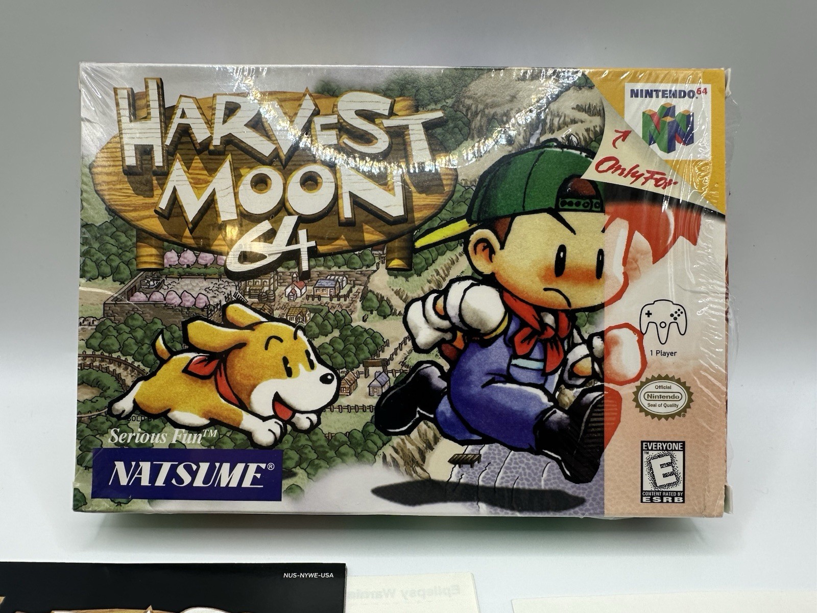 Harvest Moon 64 (Nintendo 64, 1999) N64 Complete Cellophane CIB Rare