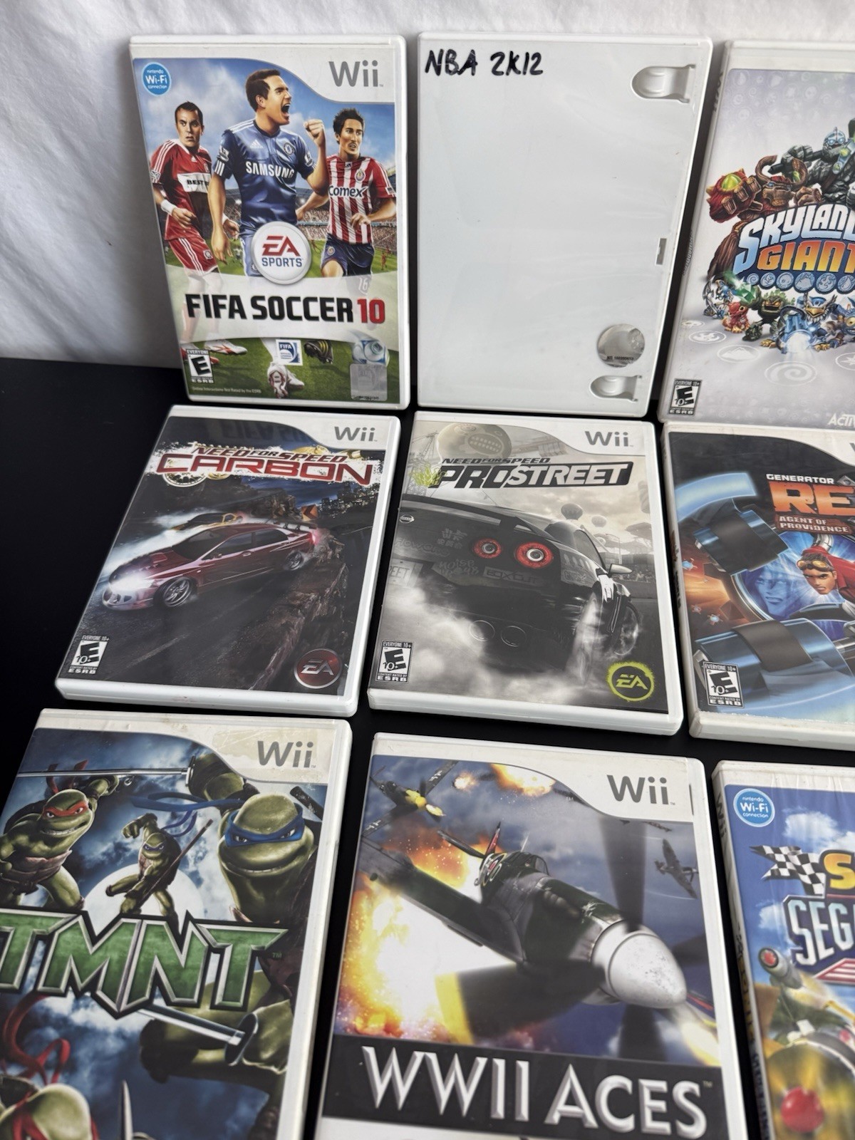 Lot of 19 Wii Games For Kids Boys Rated E Everyone Racing Fishing Skylanders