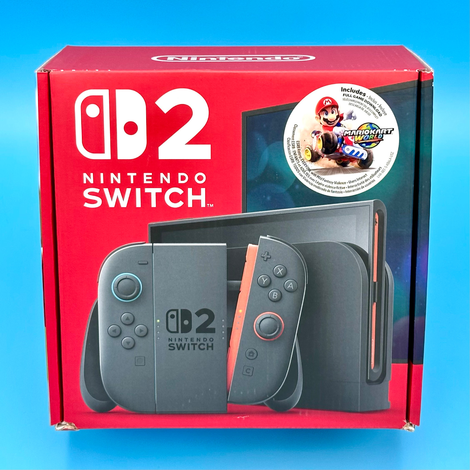 Nintendo Switch 2 Console + Mario Kart World Game Bundle NEW IN HAND