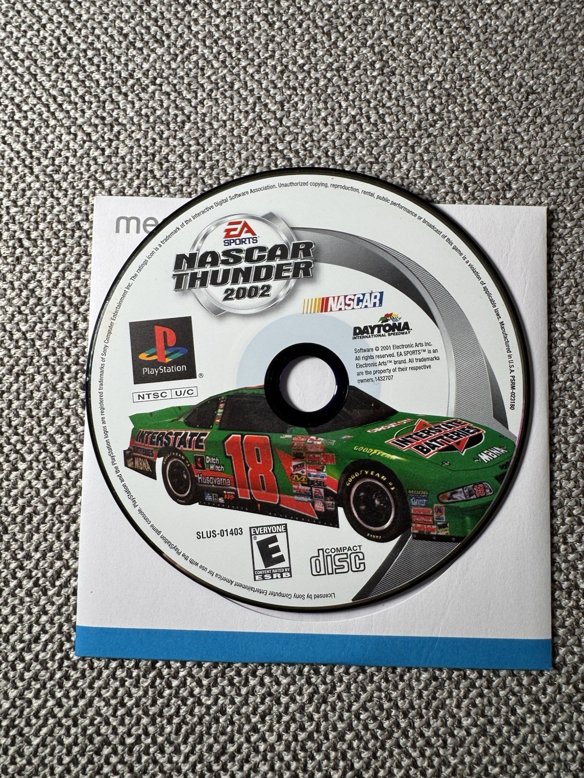 NASCAR Thunder 2002 (PlayStation 2 PS2) – DISC ONLY TESTED