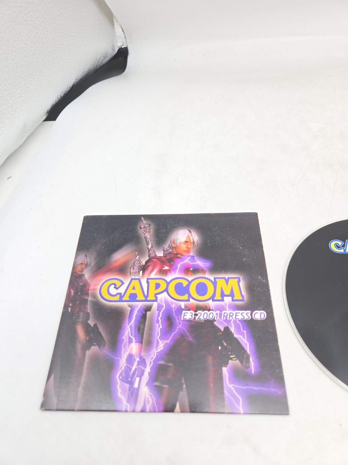 Capcom E3 2001 Press CD w/ Case. Onimusha, Resident Evil, Maximo, Mega Man X6