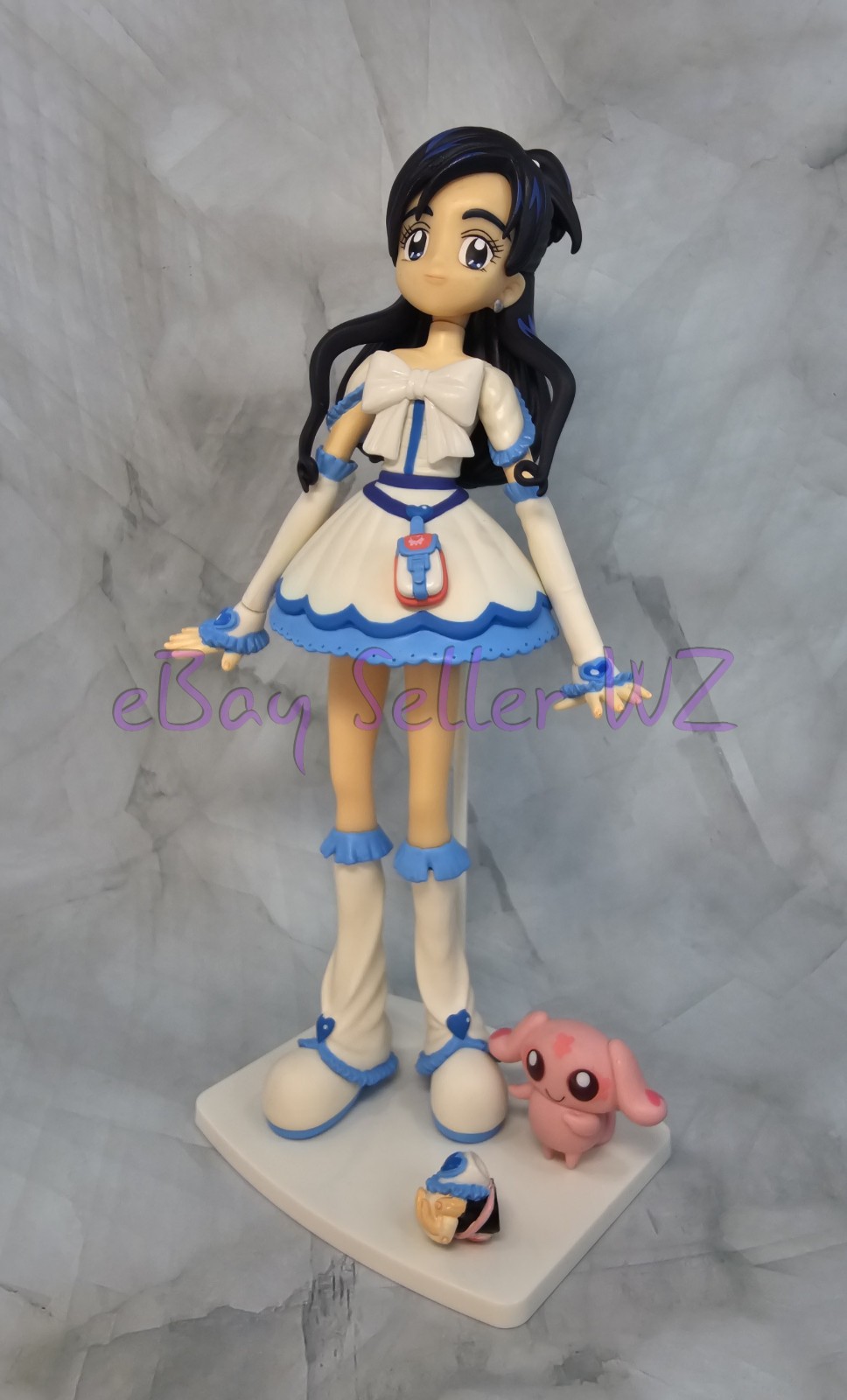 Cure White & Mipple Figure Soft Vinyl Unifive 2004 Pretty Cure Futari wa PreCure