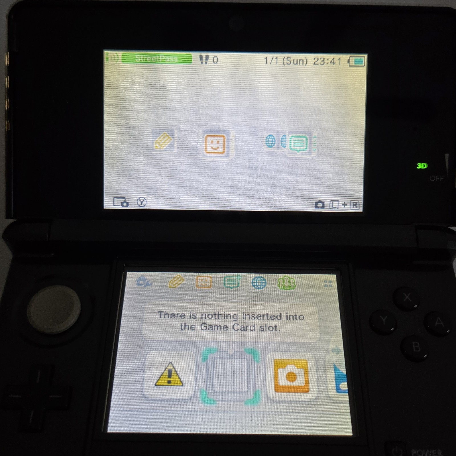 3DS Original US Console – Cosmos Black – Tested Working W/charger CTR 001