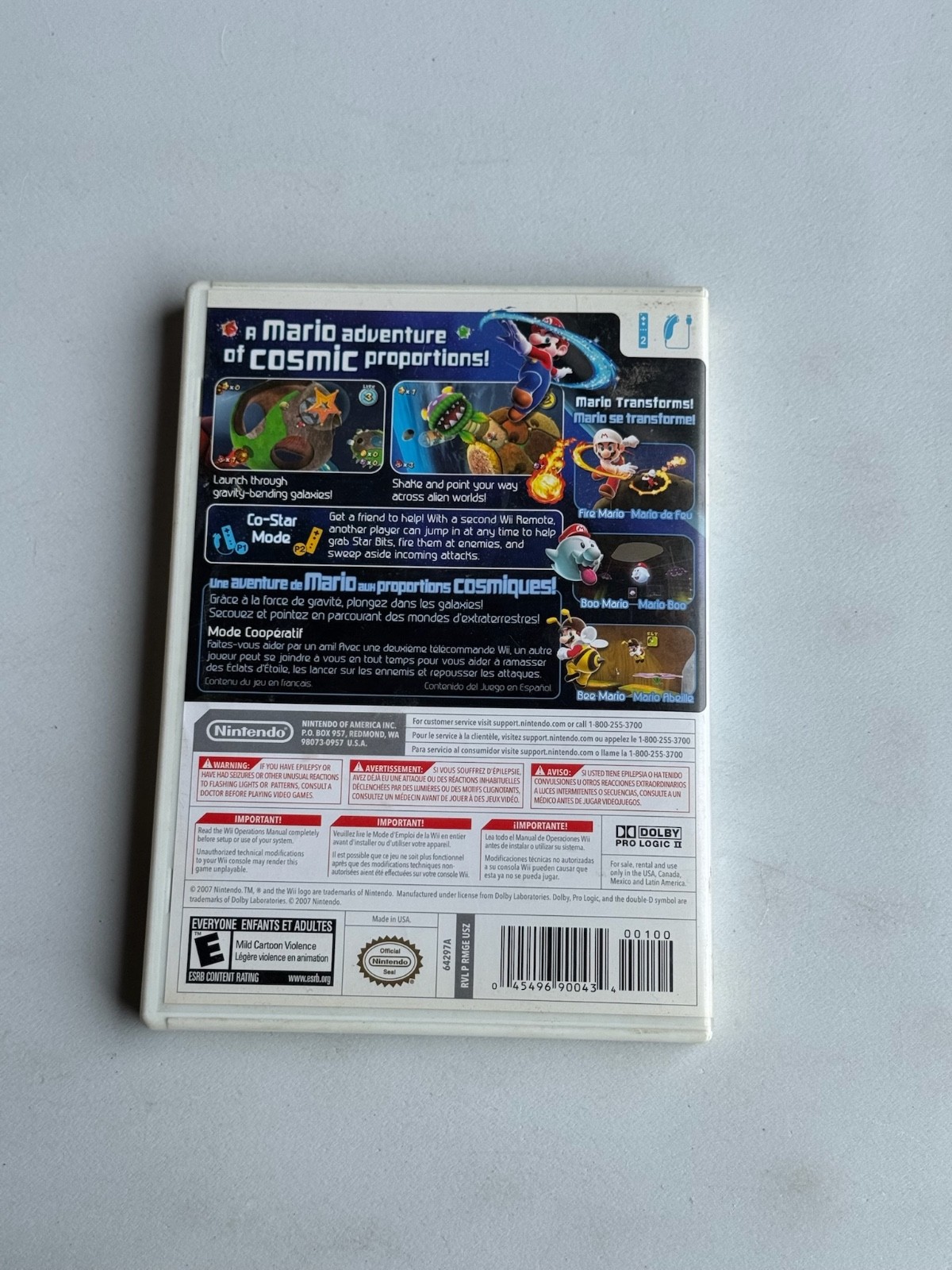 Super Mario Galaxy (Wii, 2007) *READ