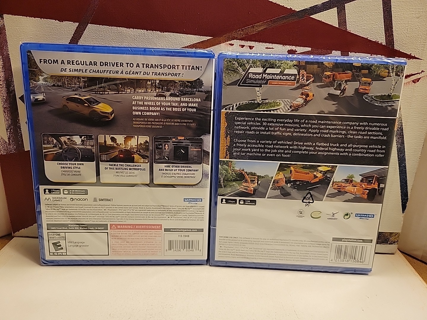 Multiple Simulator Lot Of 5 Sony Playstation 5 PS5