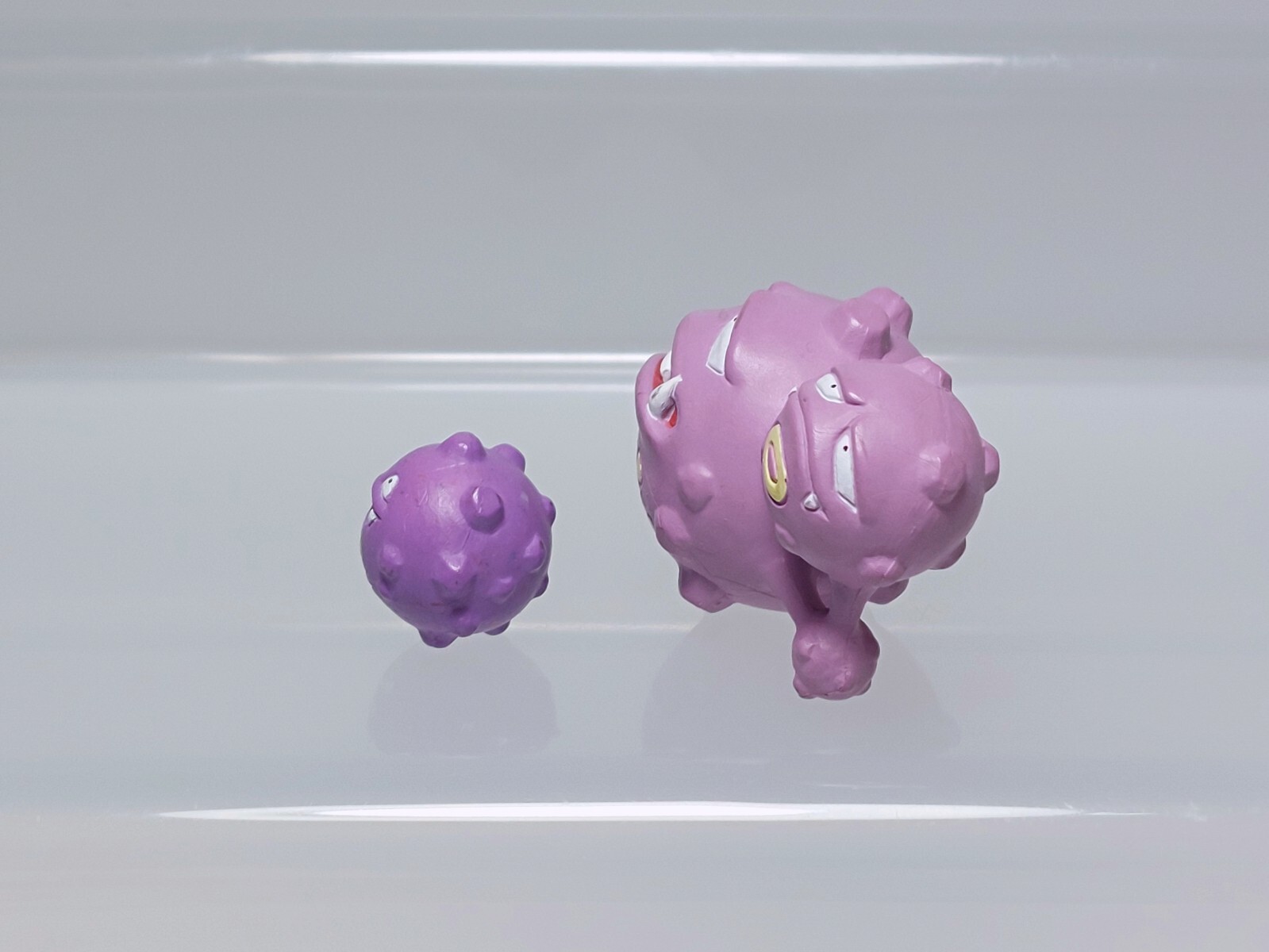 Weezing Koffing Pokemon Zukan 1/40 Scale Figure Set Tomy Gashapon H05 0.6-0.9in