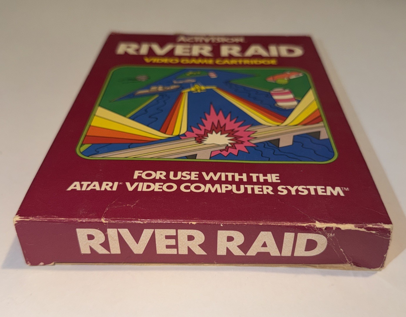 River Raid (Atari 2600, 1982) Complete – Cleaned & Tested