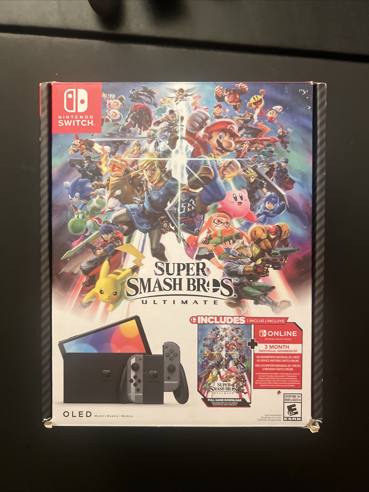 CIB Completete Super Smash Bros. Nintendo Switch OLED Console! Tested & Works!