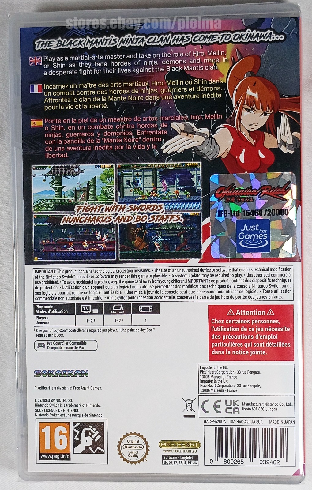 OKINAWA RUSH Brand New NINTENDO SWITCH Game EU Release #/20000 ships from USA