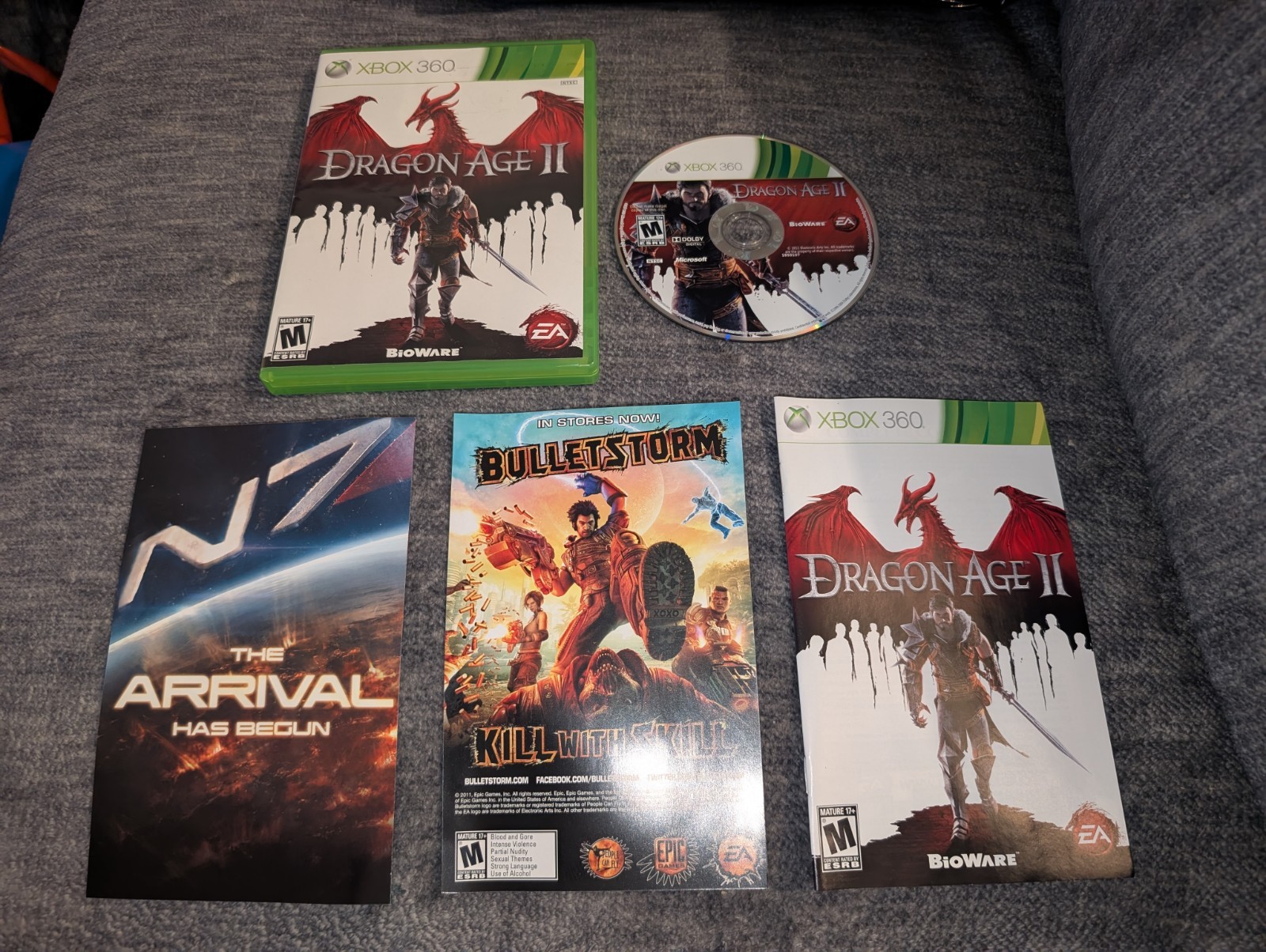 Dragon Age II (Microsoft Xbox 360, 2011) Complete/CIB! Tested & Working!