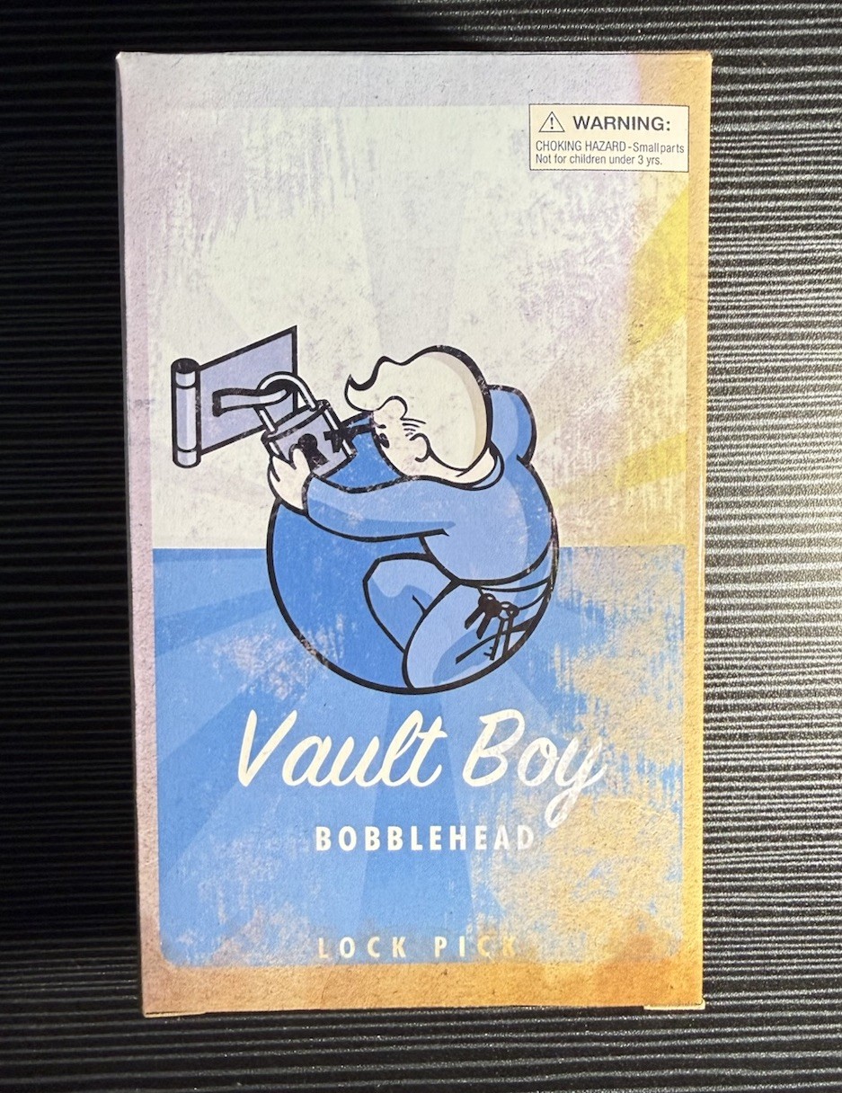 Fallout 4 Vault Boy Lock Pick Bobblehead Series #1 Gaming Heads New Open Box