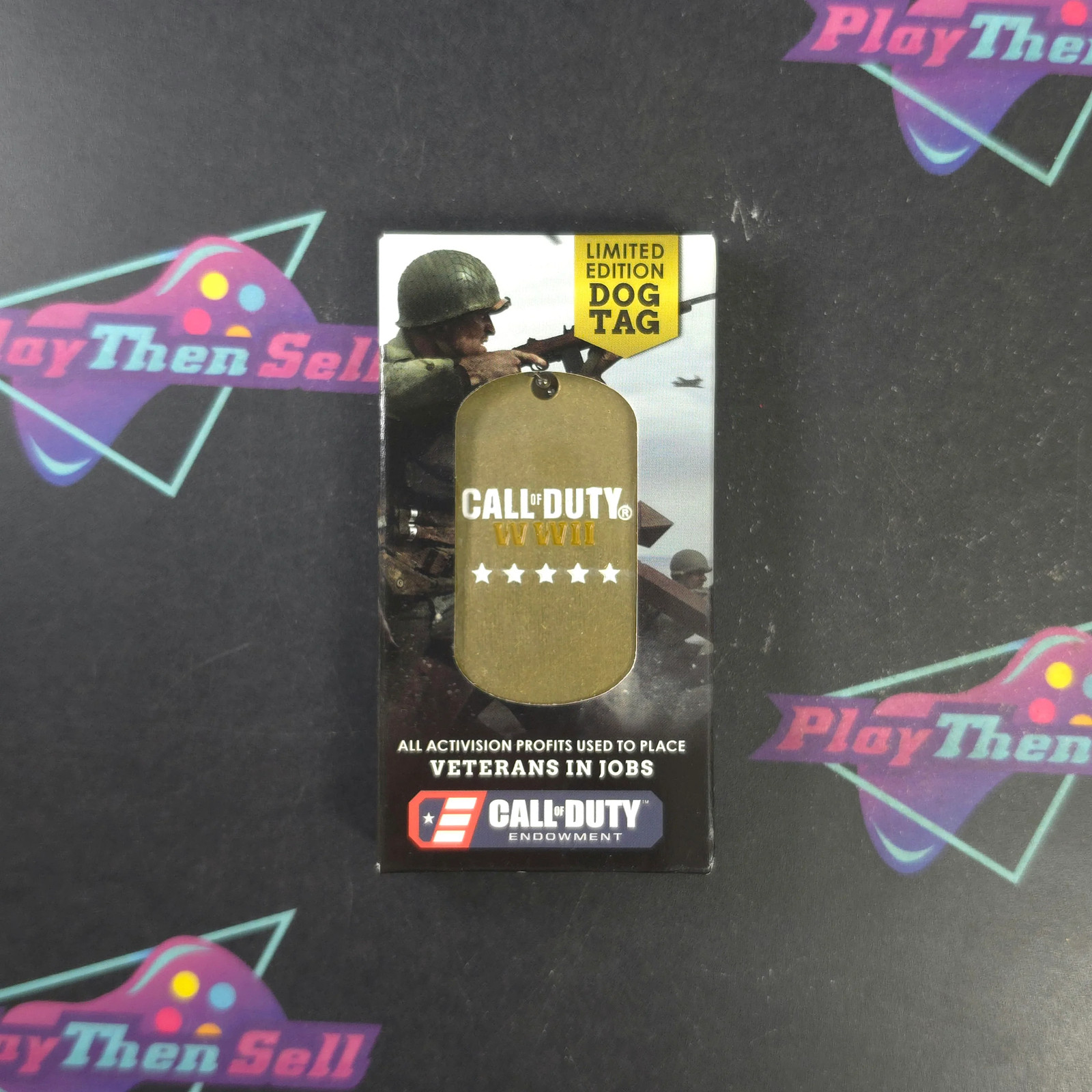 Call of Duty WWII PS4 PlayStation 4 Dog Tag Complete – – 1 Year Warranty