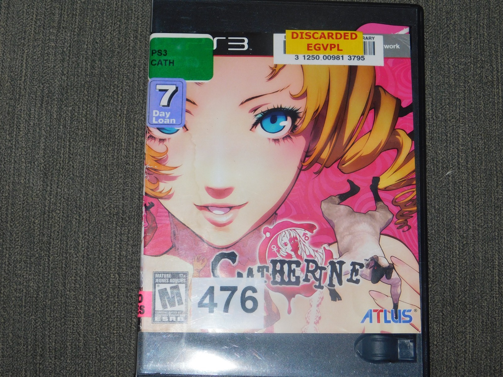 Catherine (Sony PlayStation 3, 2011) w/manual