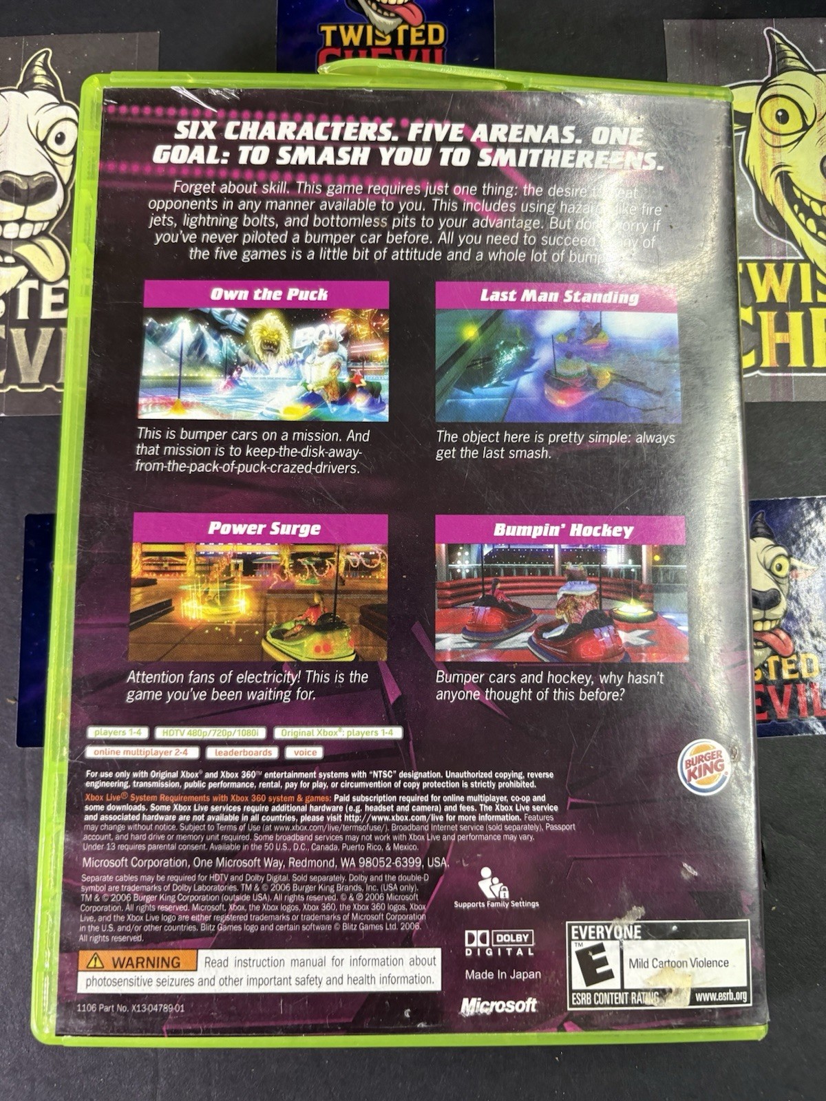 Big Pimpin Bumper Cars Xbox & Xbox 360 Version Excellent Condition CIB COMPLETE
