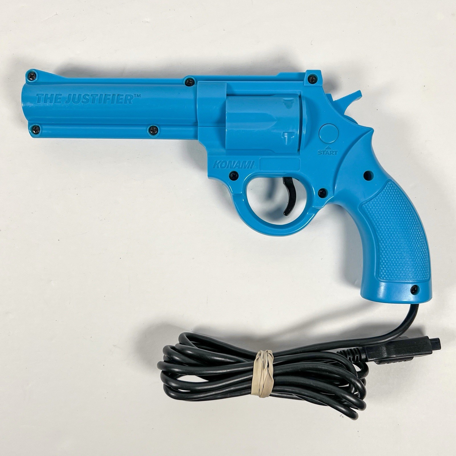Konami The Justifier Sega Genesis Light Gun Blue Pistol for Lethal Enforcers