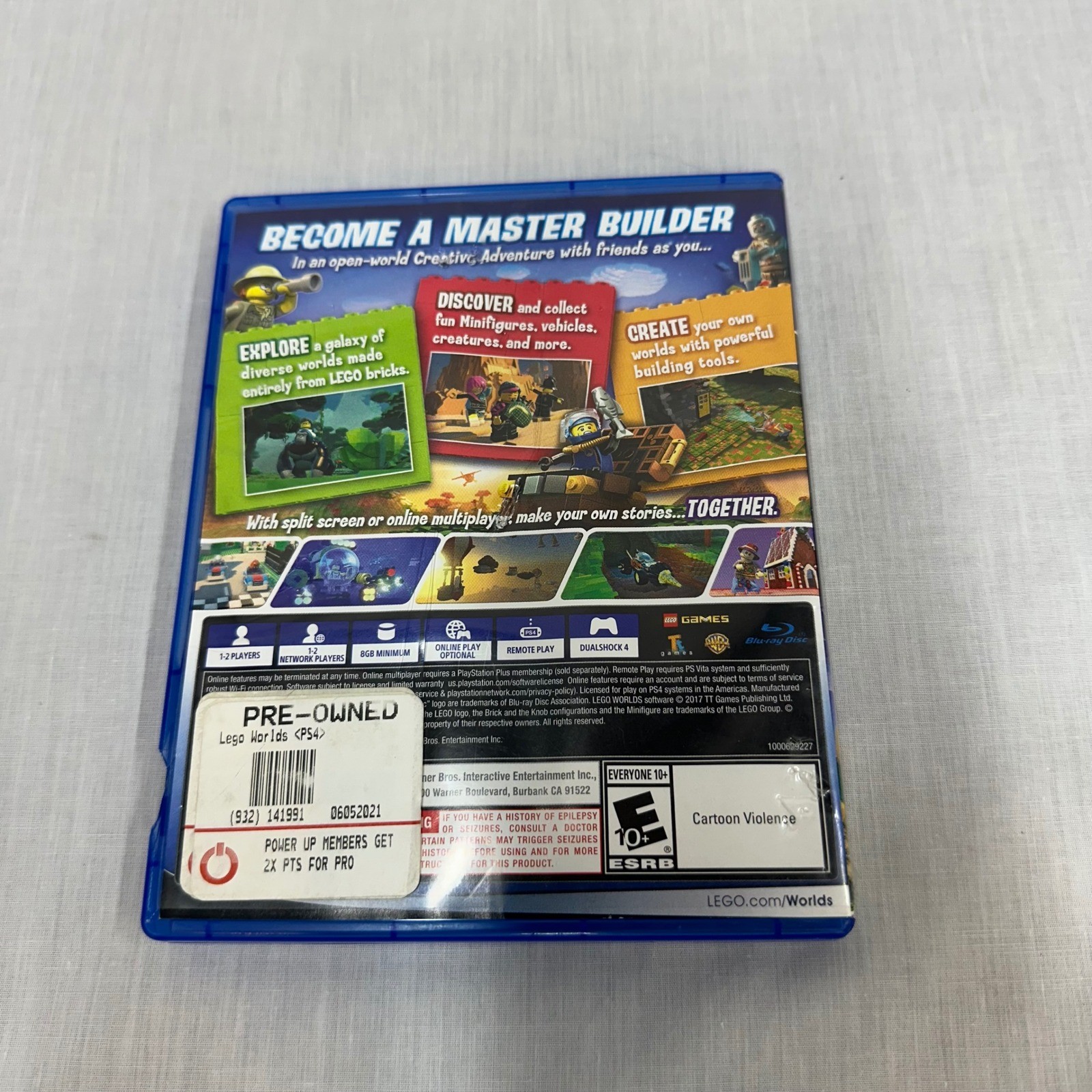 LEGO Worlds Sony PlayStation 4 PS4 Video Game WB Games 2017 CIB