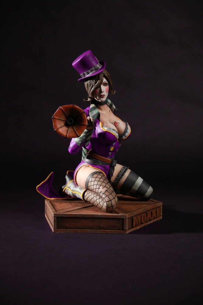 Borderlands 2 Mad Moxxi Purple Coat 1/4 Scale Statue Figure Chronicle #78/5000