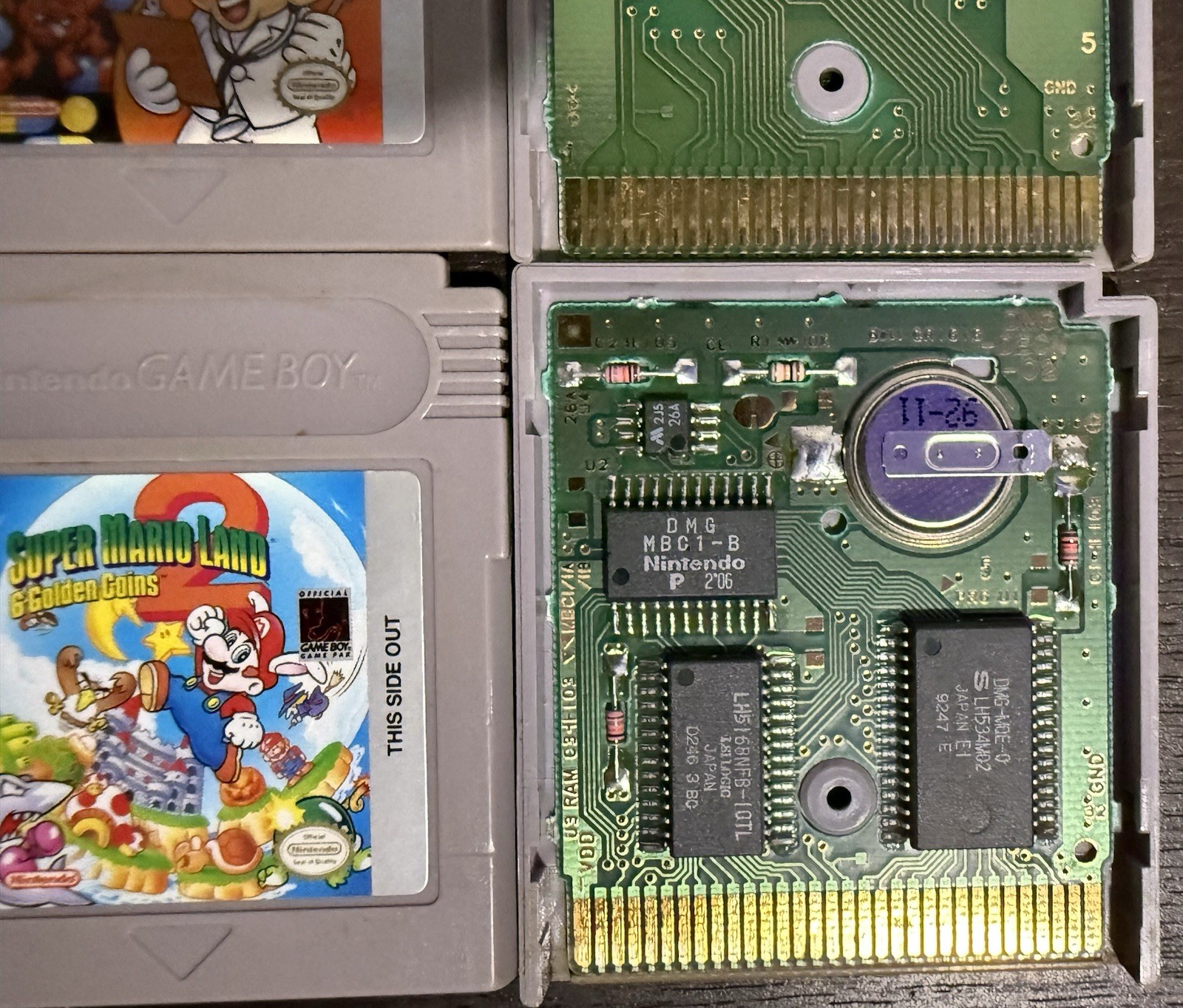 Nintendo Gameboy Super Mario Land 2 & Dr Mario Authentic, Tested, And Working