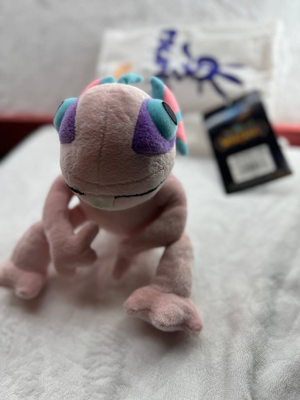 NWT – Blizzard 2015 Gurky Pink Murloc Plush – World of Warcraft WoW With Bag