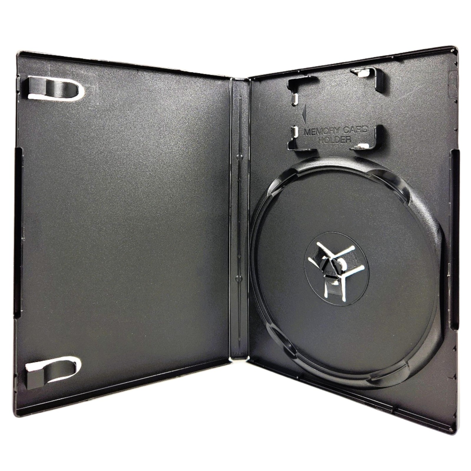 PS2 PlayStation 2 Replacement Game Disc Case w/ Memory Card Holder, 5-Pack Empty