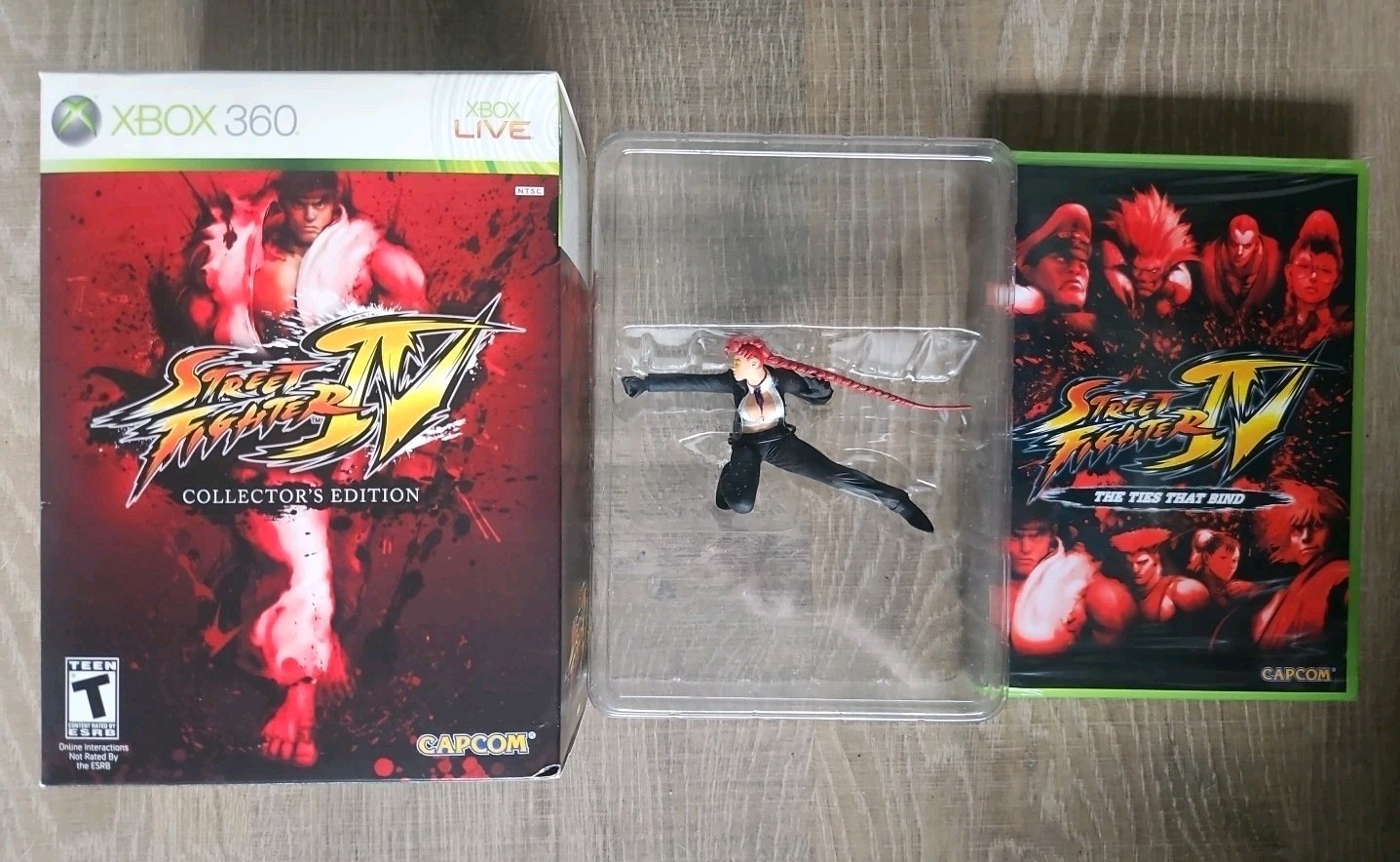 BOX FIGURE & DVD ONLY! STREET FIGHTER IV COLLECTORS ED. XBOX 360 C. VIPER! s43