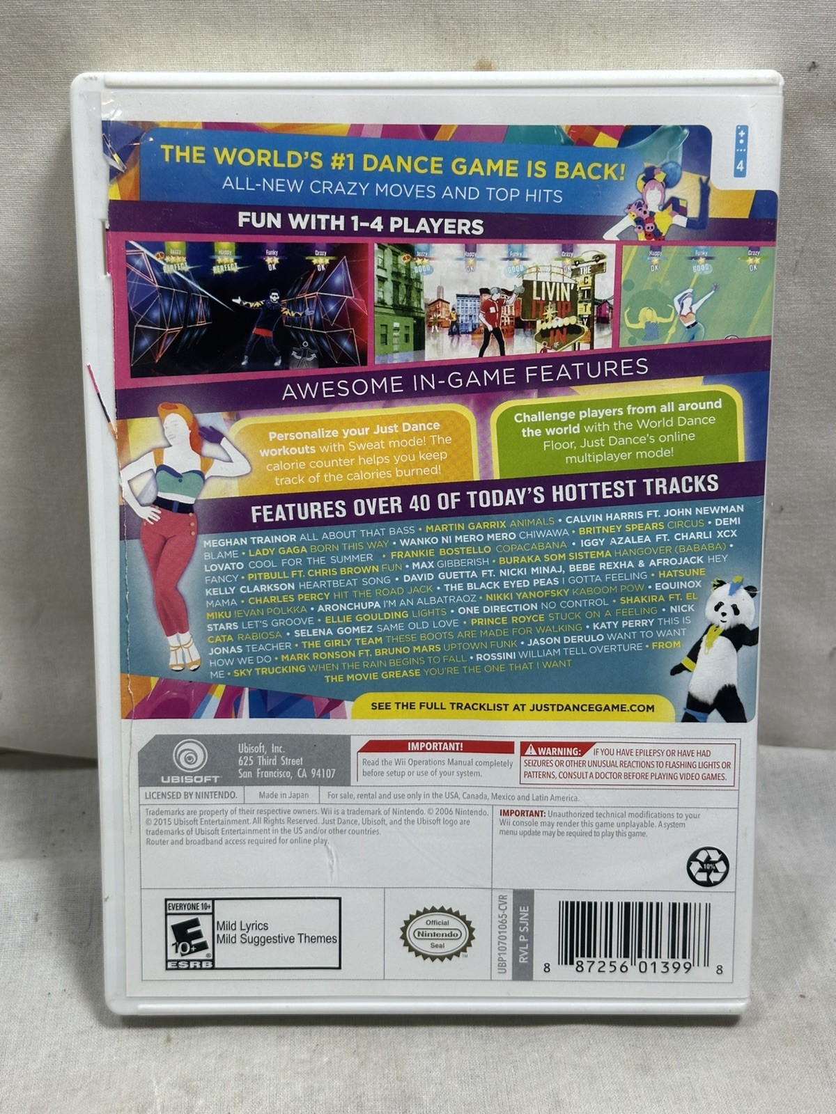 Just Dance 2016 (Nintendo Wii, 2015) Tested