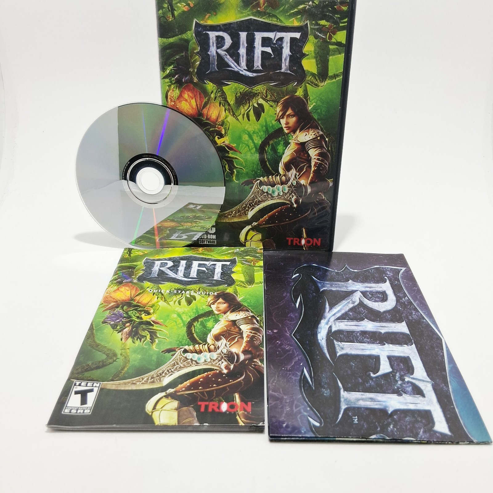 Rift PC DVD-ROM Video Game Trion Worlds 2011 with Manual and Map Poster Tested
