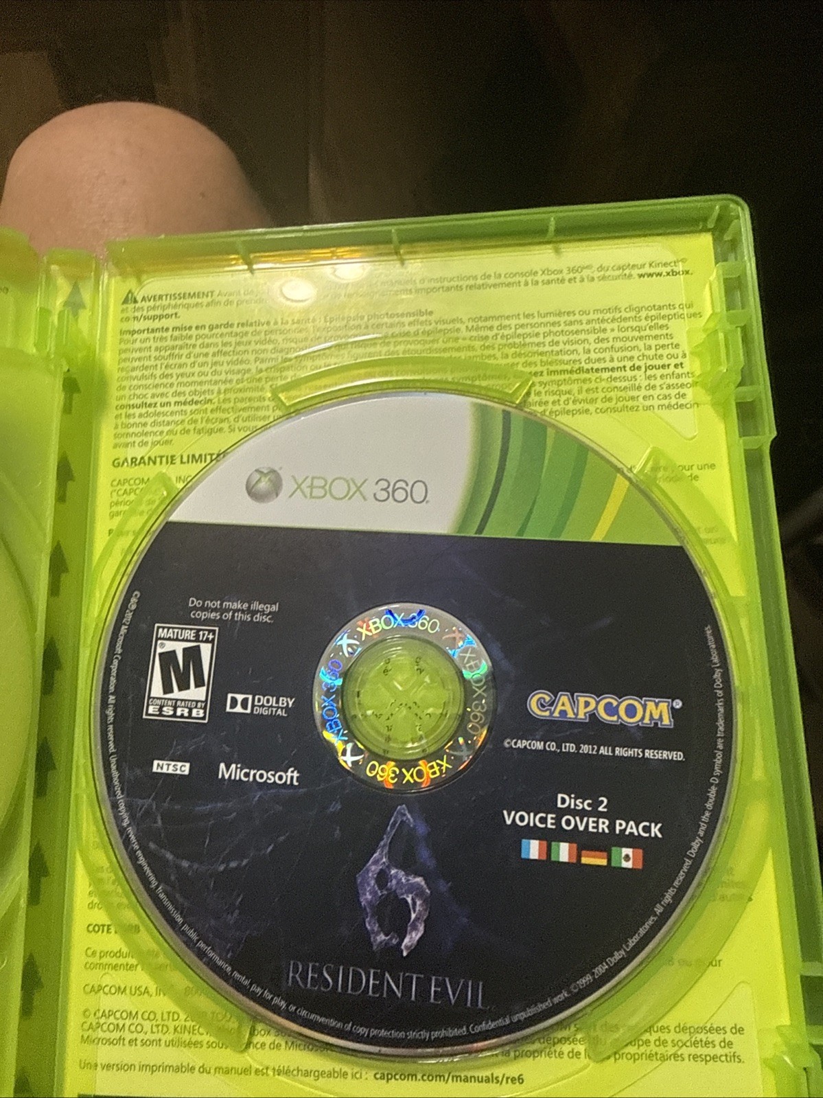 Resident Evil 6 (Microsoft Xbox 360, 2012)