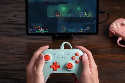 Wired Gamepad 12 Button USB Mint Color for Android Windows PC Gaming Controller