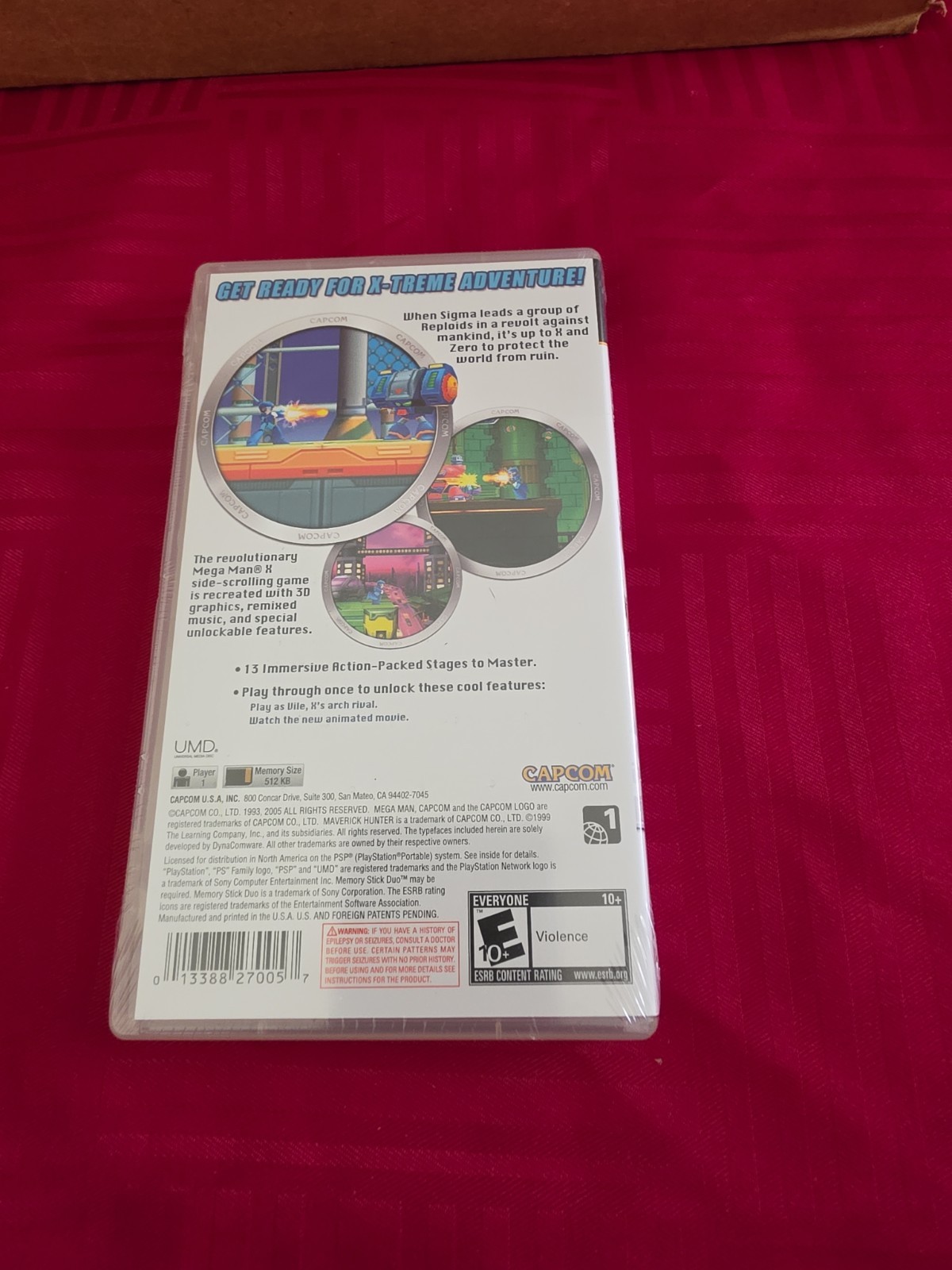 PSP MegaMan X Maverick Hunter. Complete with Manual and Factory seal.