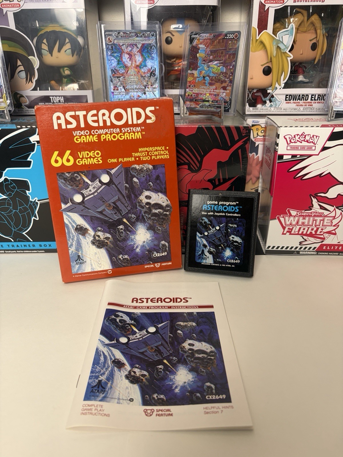 Asteroids (Atari 2600, 1981) CIB Complete w/ Original Box & Manual