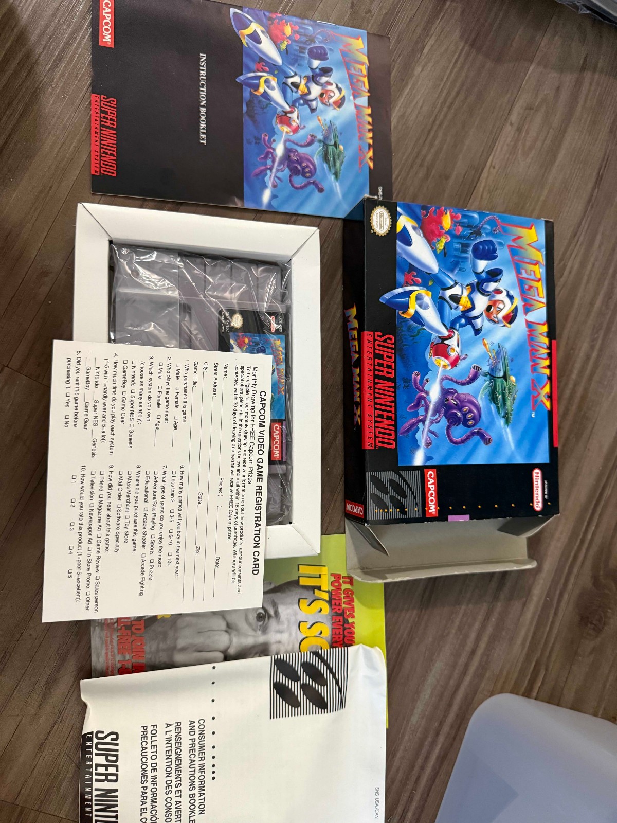 Mega Man X (SNES, 1994) – CIB, AUTHENTIC, TESTED, SEE PICS FOR FLAWS
