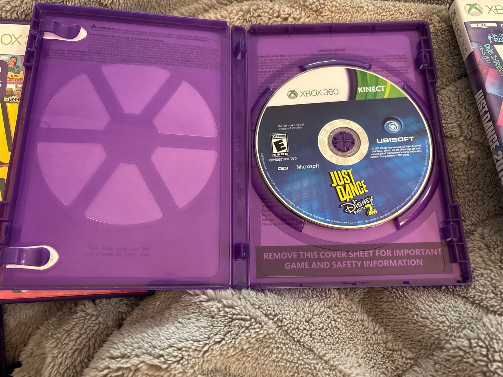 Xbox 360 Just Dance Bundle Lot of 3 – Disney Party 1 & 2, Just Dance 2014