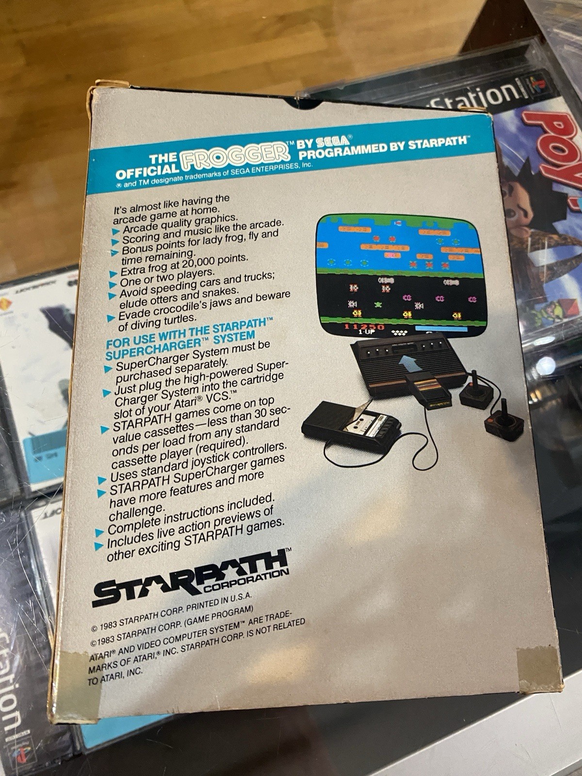 Frogger Atari 2600 Starpath Supercharger Arcadia Sega Complete CIB W/Protector