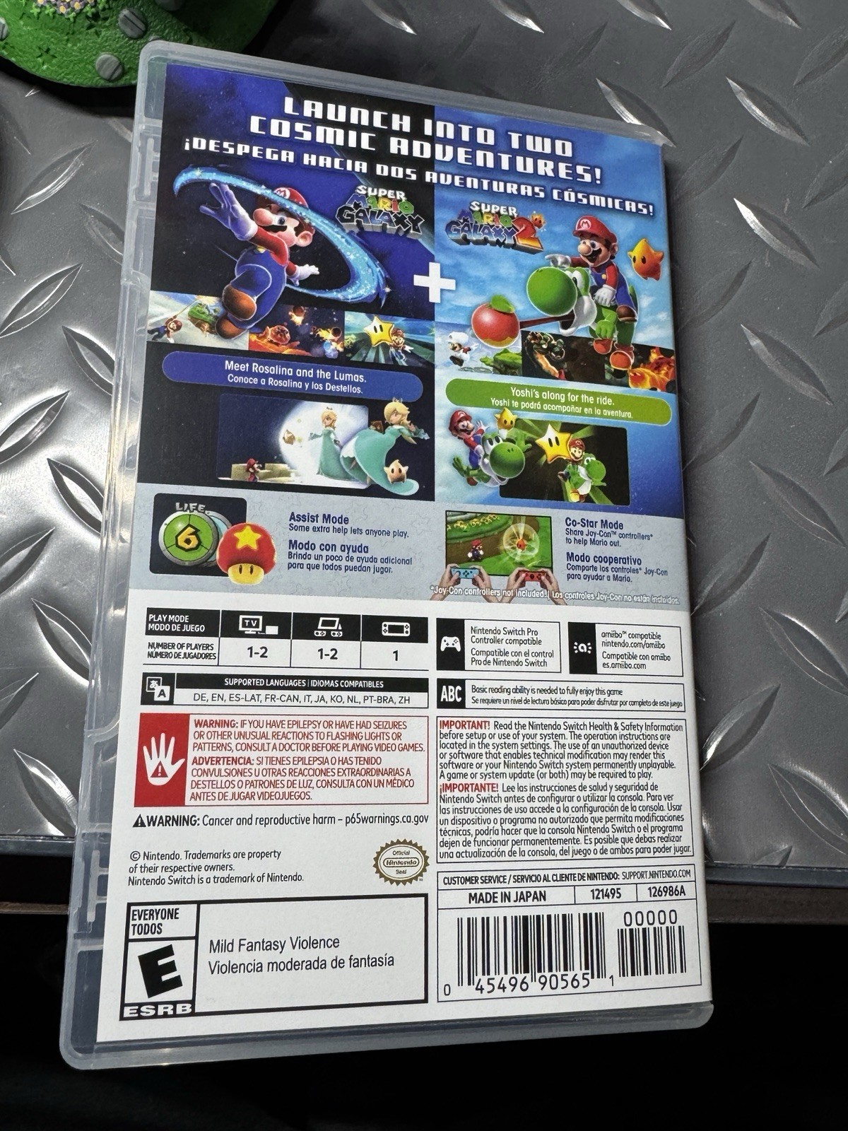 Super Mario Galaxy + Super Mario Galaxy 2 Switch + Both Amiibo