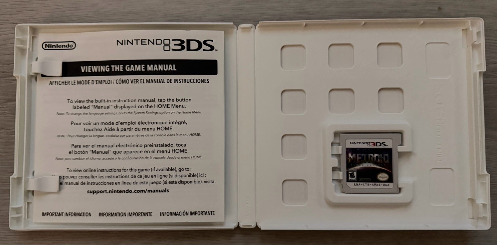 Nintendo Metroid: Samus Returns 3DS Game w/ Case & Manual E10+ NTSC-U/C 2017