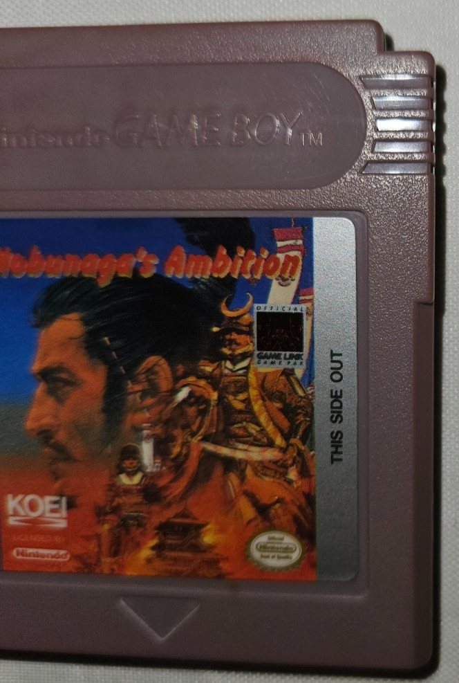 Nobunaga’s Ambition Cartridge Only Authentic Nintendo Game Boy New Battery USA