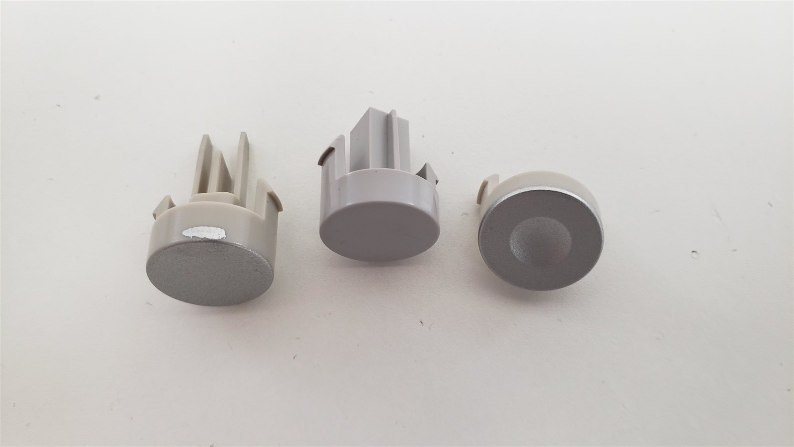 OEM Replacement Nintendo Gamecube – Power, Reset, Open Button Set Silver (3Pcs.)