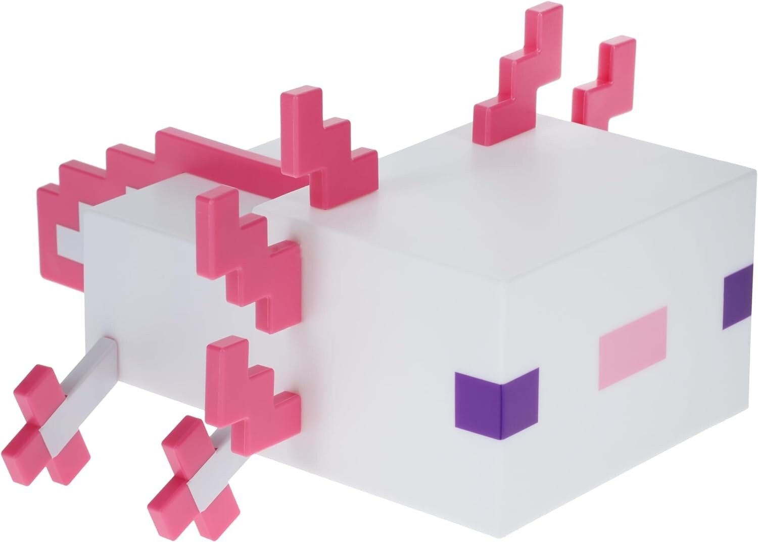 Minecraft Axolotl Light Up Lamp 5 Color Modes Game Décor Night Mojang Video Game