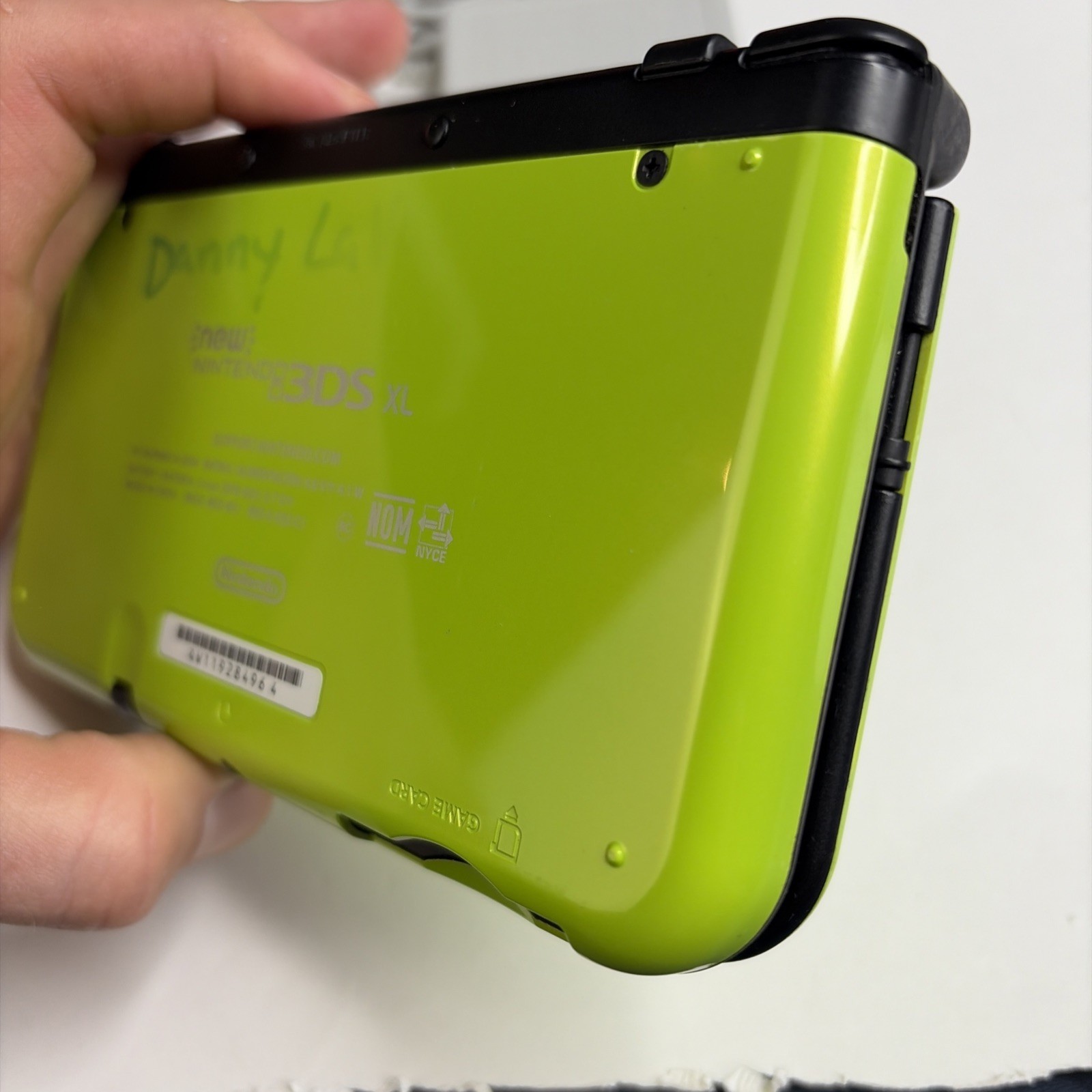 Nintendo New 3DS XL – Lime Green Mario World Console US Model W Charger Stylus