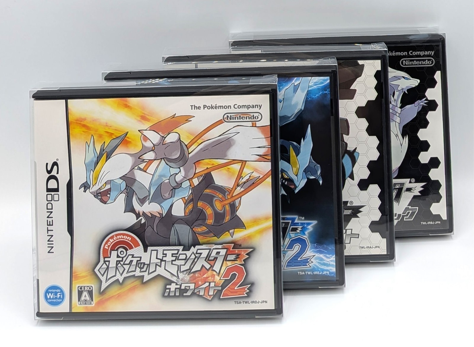 Pokemon White 2 Black 2 White Black DS Set of 4 Nintendo Japanese Tested w/Bonus