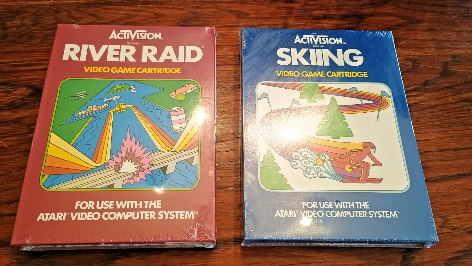 Atari 2600 River Raid & Skiing NEW & SEALED