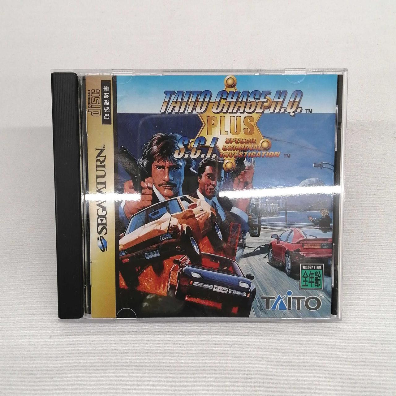 Used Taito Chase HQ Special Plus SCI Sega Saturn Game CIB W/ Spine Japan